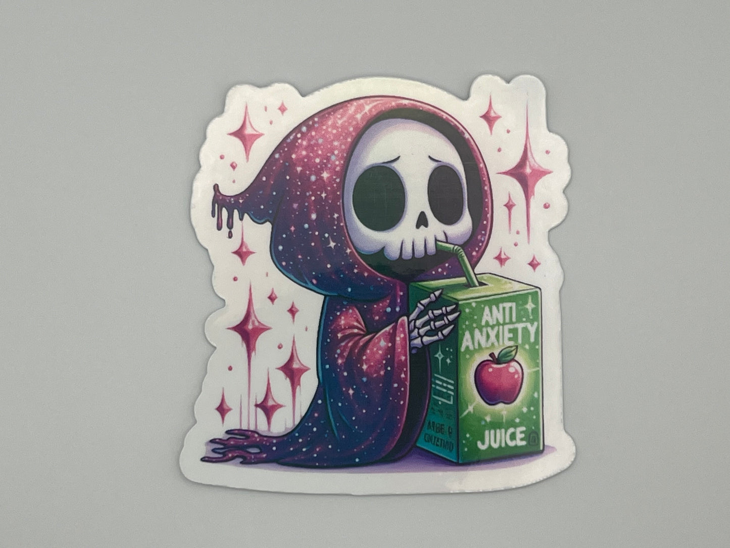 Anti Anxiety Juice Apple Waterproof Vinyl Sticker