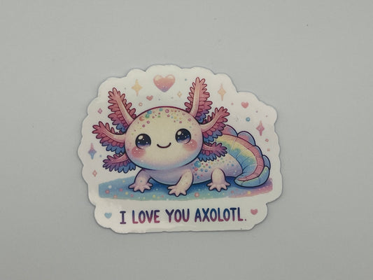 I love you Axolotl Sticker
