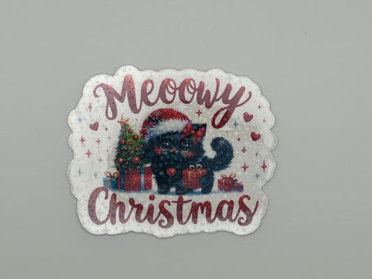 Meoowy Christmas Sticker